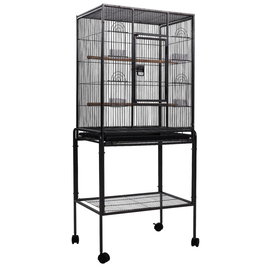 Bird Cage Pet Cages Aviary 144CM Large Travel Stand Budgie Parrot Toys Homecoze