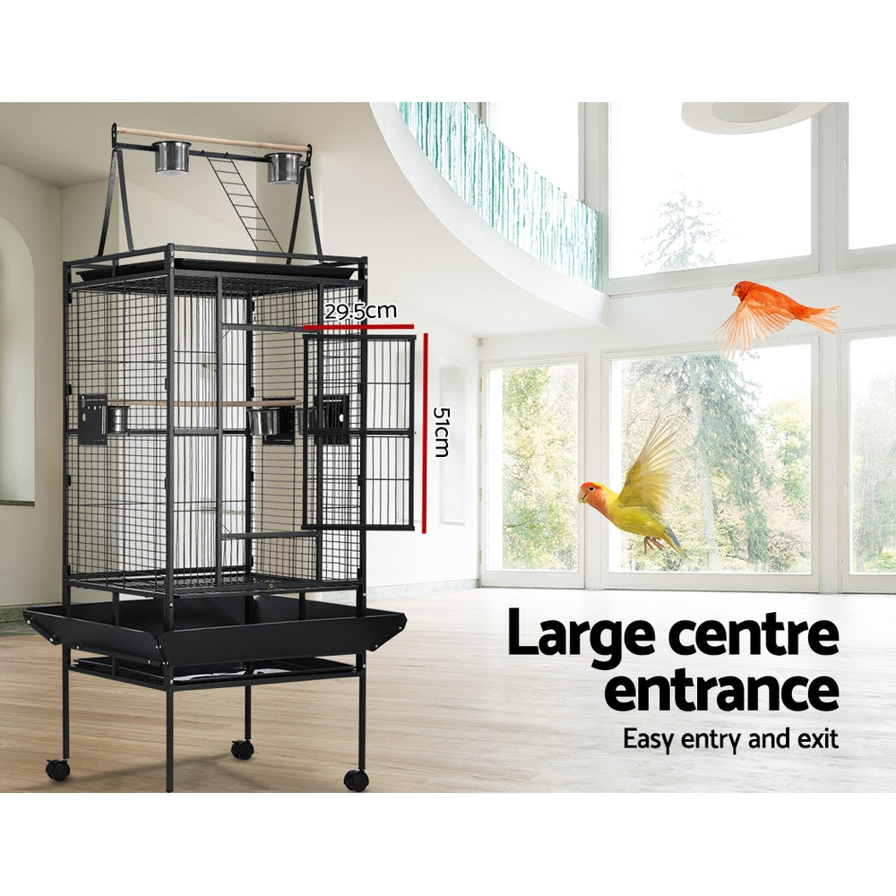 Bird Cage Pet Cages Aviary 173CM Large Travel Stand Budgie Parrot Homecoze