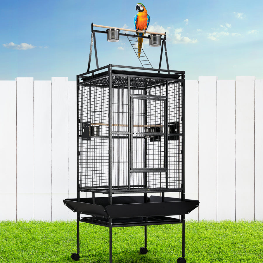 Bird Cage Pet Cages Aviary 173CM Large Travel Stand Budgie Parrot Homecoze