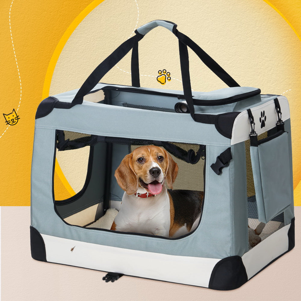 Pet Carrier Soft Crate Dog Cat Travel Portable Cage Kennel Foldable 2XL Homecoze
