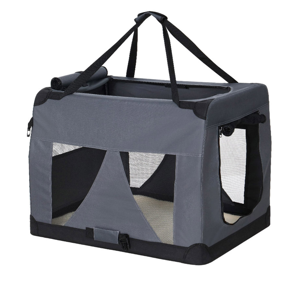 Pet Carrier Soft Crate Dog Cat Travel Portable Cage Kennel Foldable 4XL Grey Homecoze