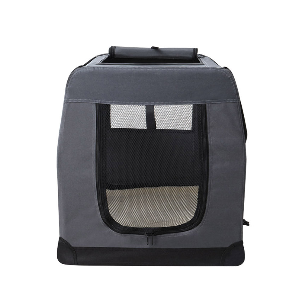 Pet Carrier Soft Crate Dog Cat Travel Portable Cage Kennel Foldable 4XL Grey Homecoze
