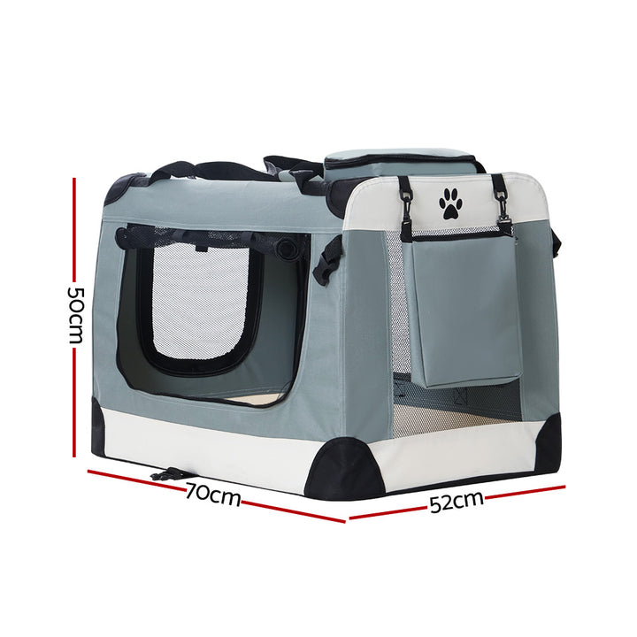 Pet Carrier Large Soft Crate Dog Cat Travel Portable Cage Kennel Foldable Homecoze