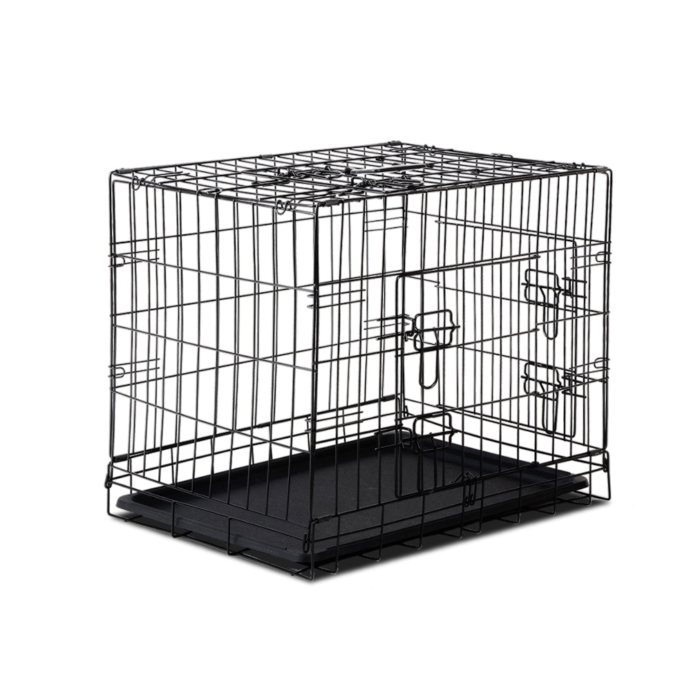 Dog Cage 24inch Foldable Pet Cage - Black – Homecoze