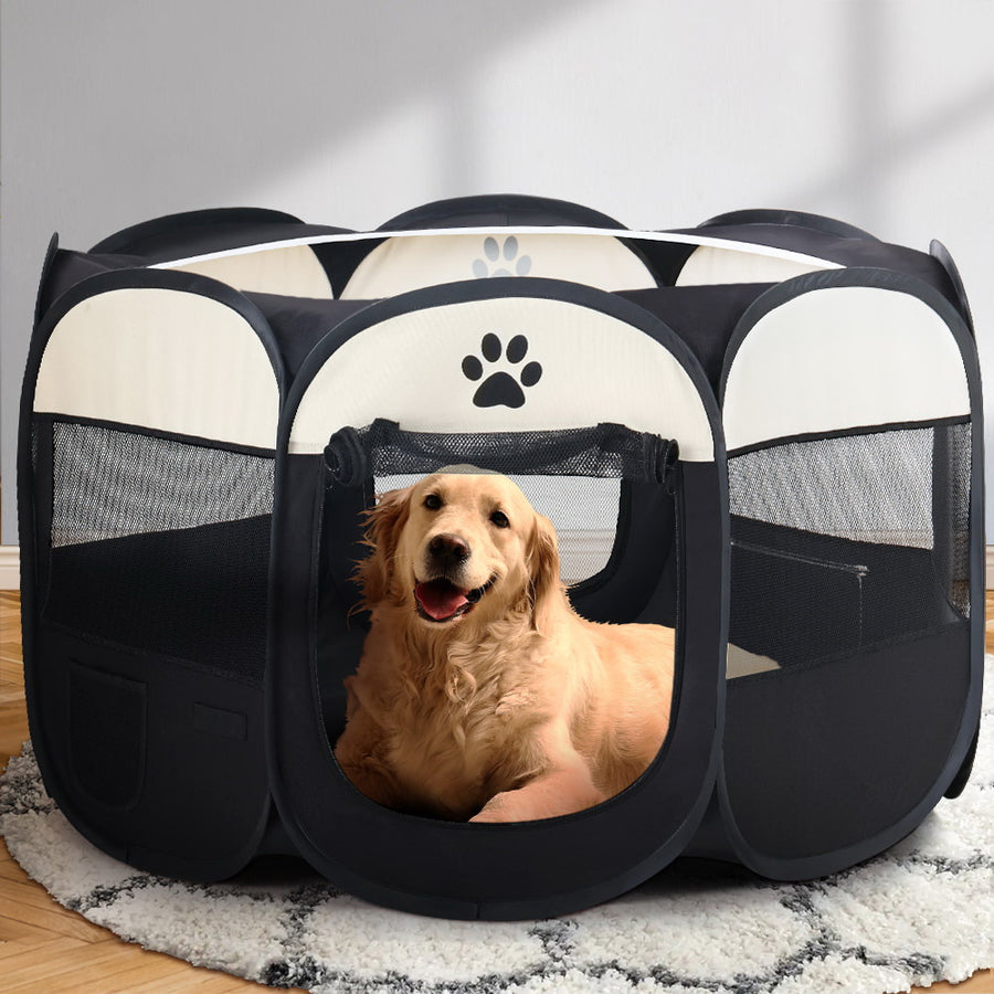 Pet Playpen Dog Puppy Enclosure Crate 8 Panel Play Tent Bag 3XL Homecoze