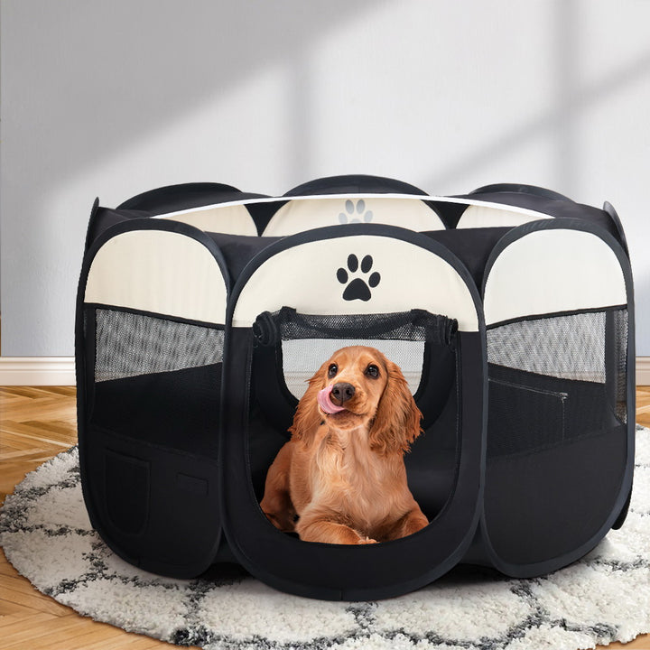 Pet Playpen Dog Puppy Enclosure Crate 8 Panel Play Tent Bag XL Homecoze