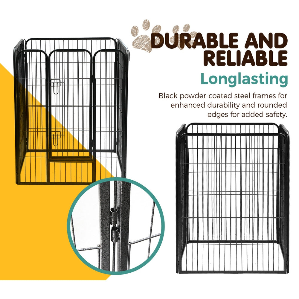 Pet Playpen 40" 8 Panel Dog Puppy Exercise Cage Enclosure Fence - Homecoze
