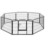 Pet Playpen Dog Puppy 8 Panel Exercise Cage Enclosure Fence 80x60cm Homecoze