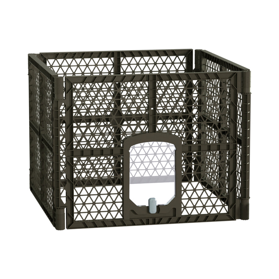 Pet Playpen Dog Puppy Enclosure 4 Panel Fence Plastic Play Pen Foldable Homecoze