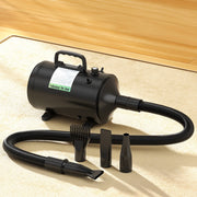 Pet Dryer Dog Cat Grooming Speed Heater Blower Hairdryer Low Noise - Black - Homecoze