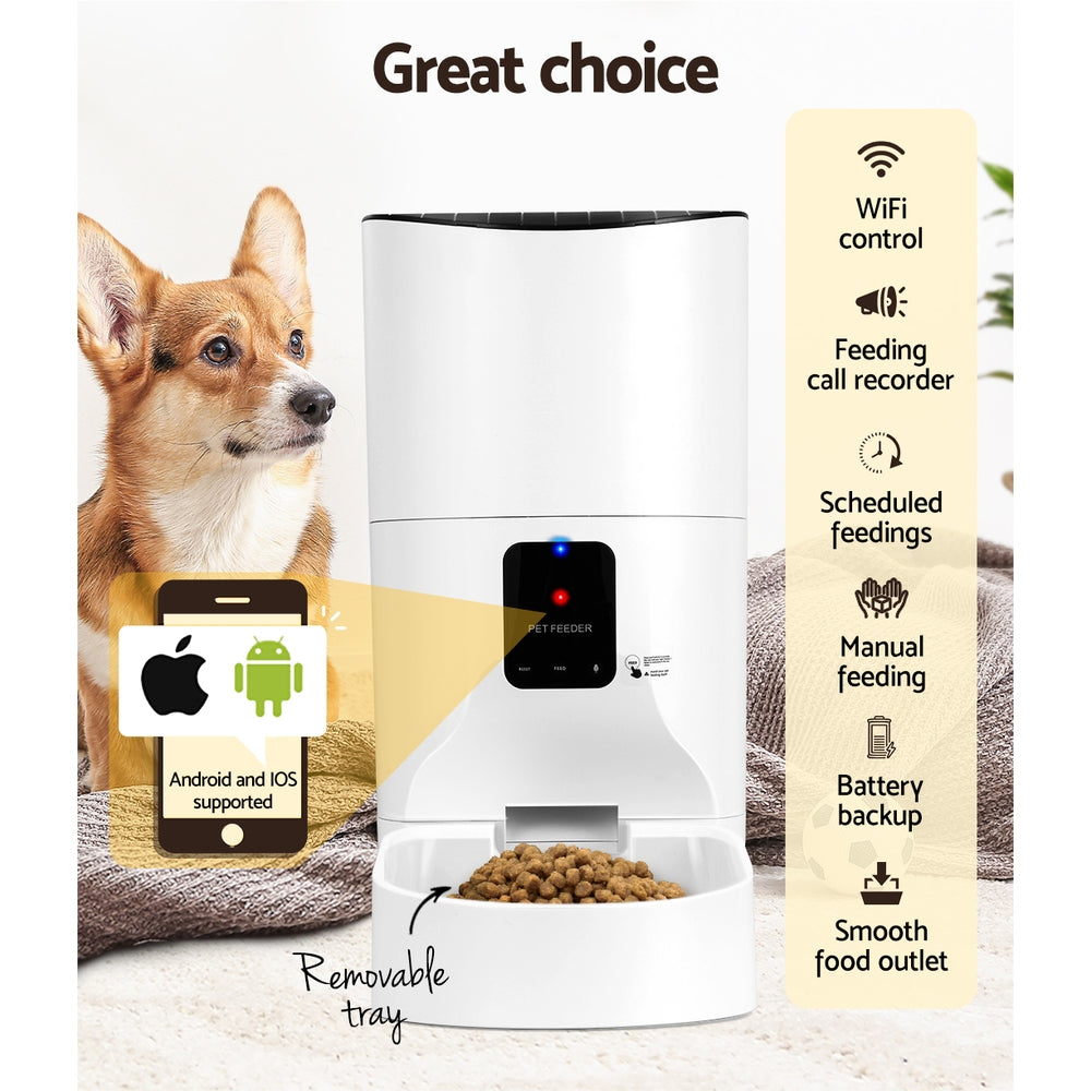 Automatic Pet Feeder 9L Auto Wifi Dog Cat Feeder Smart Food App Control Homecoze