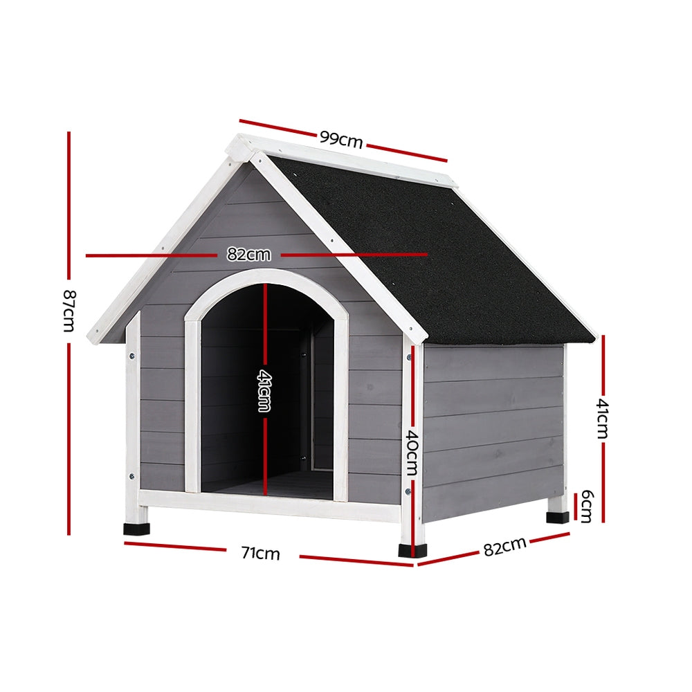 Dog Kennel Extra Large Wooden Pet House 82cm x 99cm x 87cm Homecoze