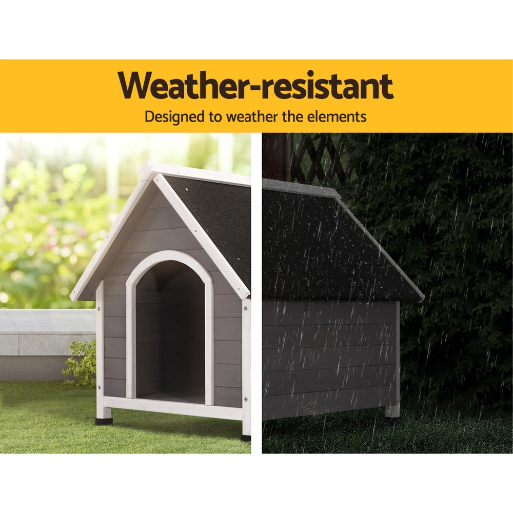 Dog Kennel Large Wooden Pet House 78cm x 89cm x 81cm Homecoze