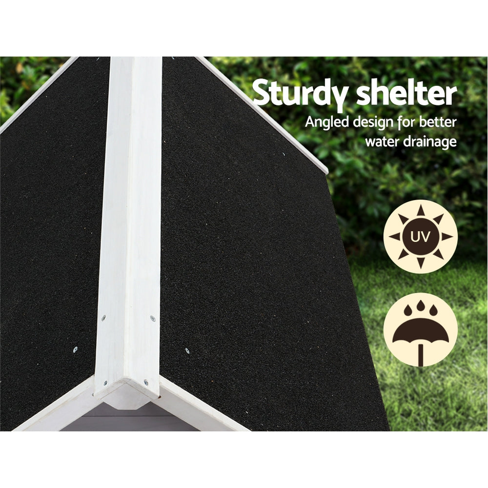 Dog Kennel Large Wooden Pet House 78cm x 89cm x 81cm Homecoze