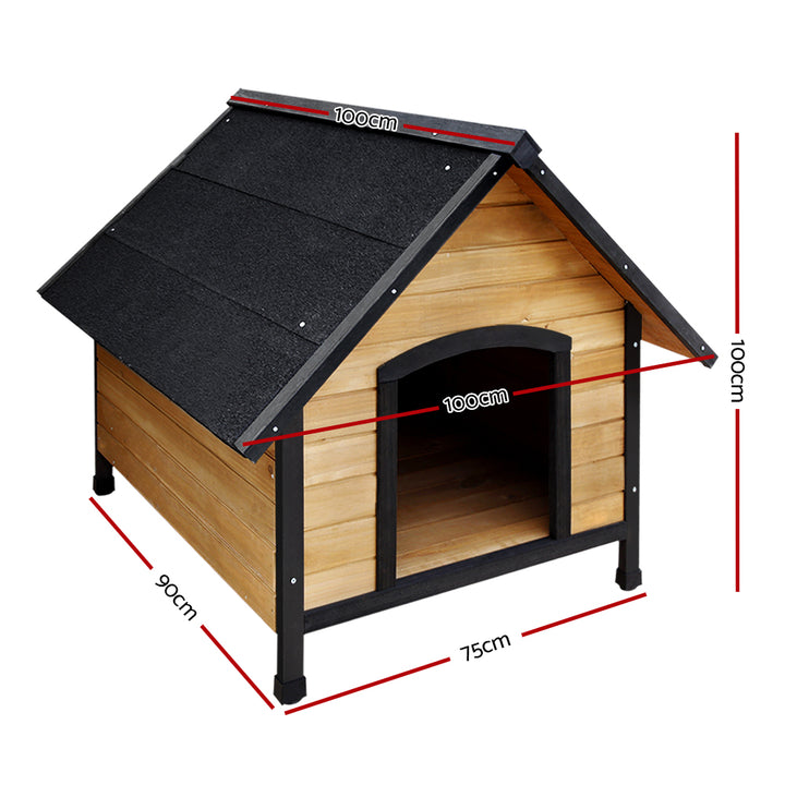 Dog Kennel Extra Large Wooden Pet House 90cm x 75cm x 100cm Homecoze