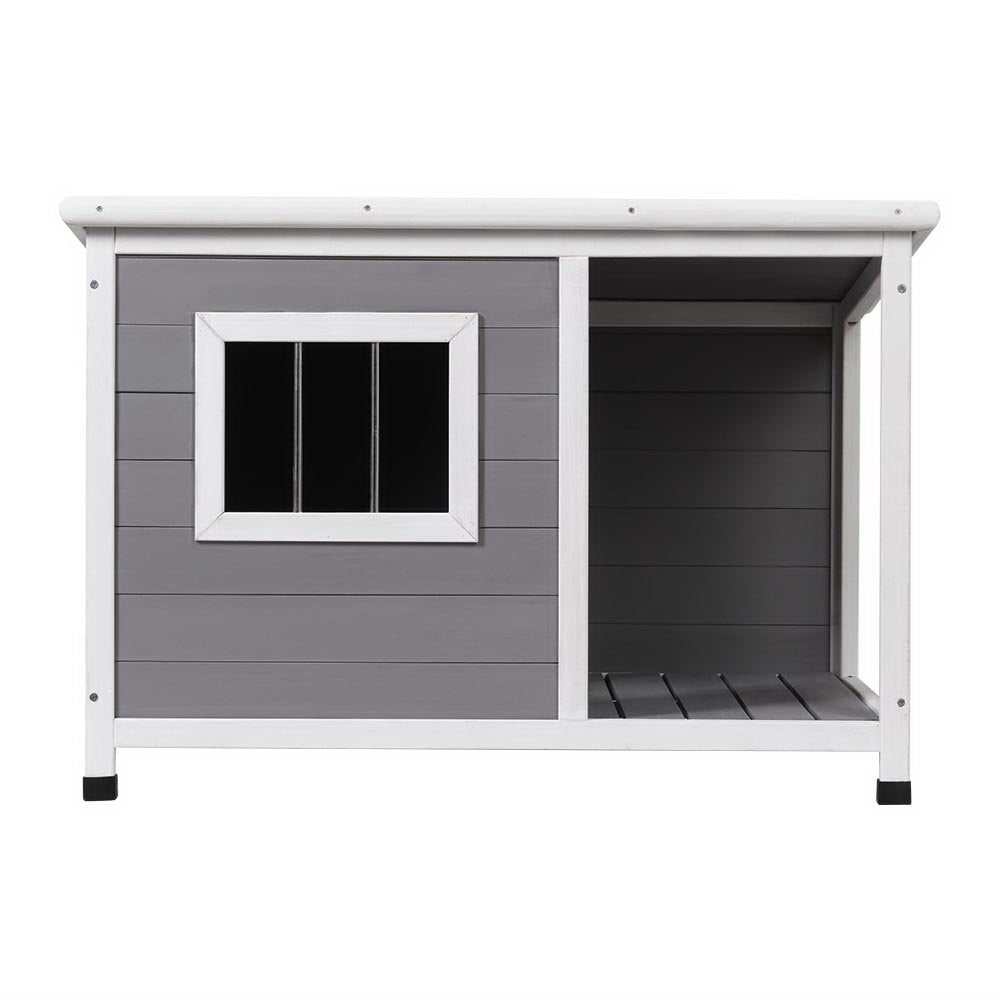 Dog Kennel Large Wooden Pet House Cabin 86cm x 63cm x 60cm Homecoze