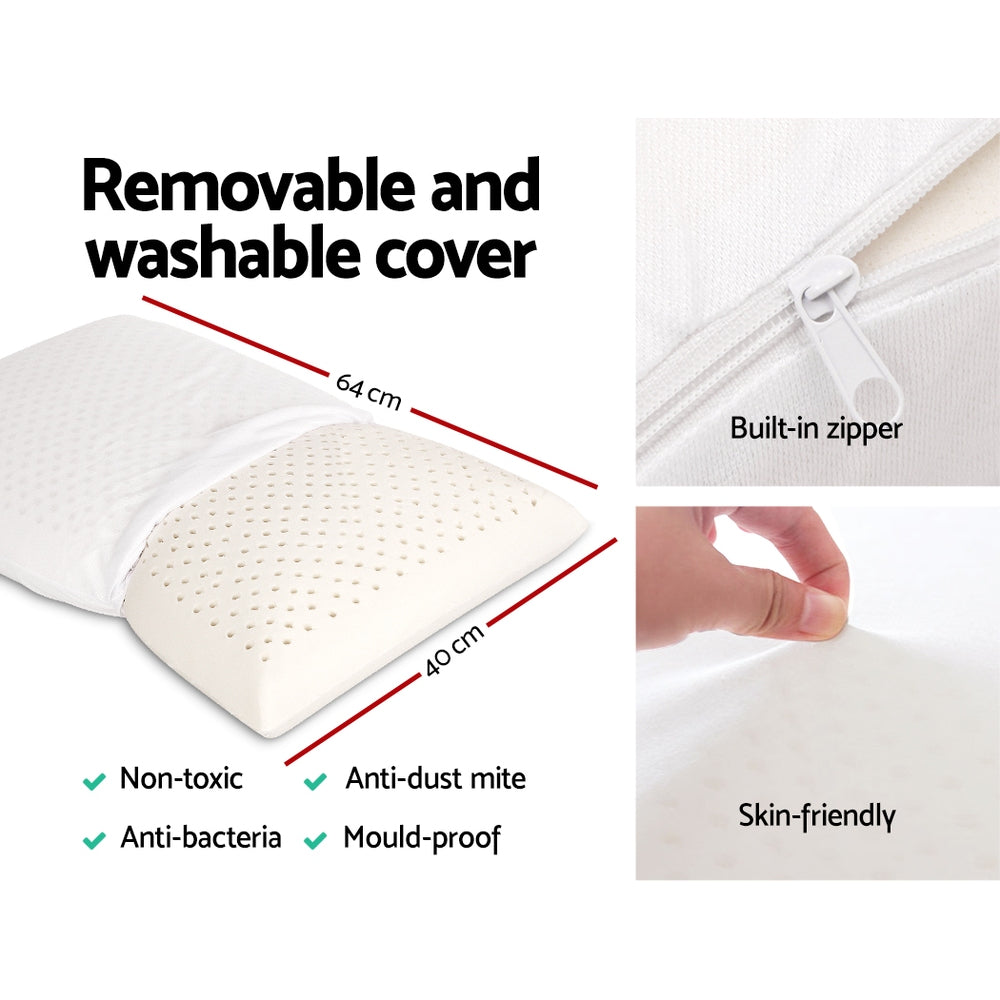 Set of 2 Natural Latex Pillow Homecoze