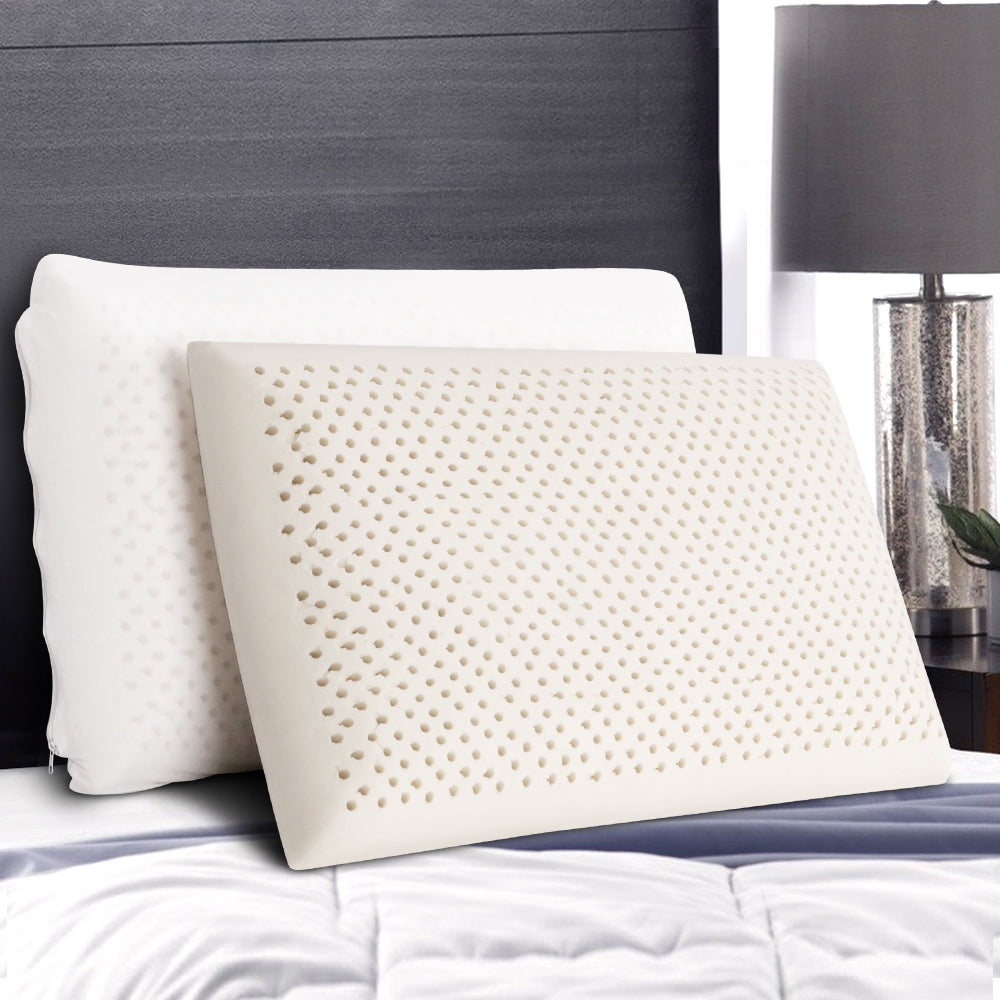 Set of 2 Natural Latex Pillow Homecoze