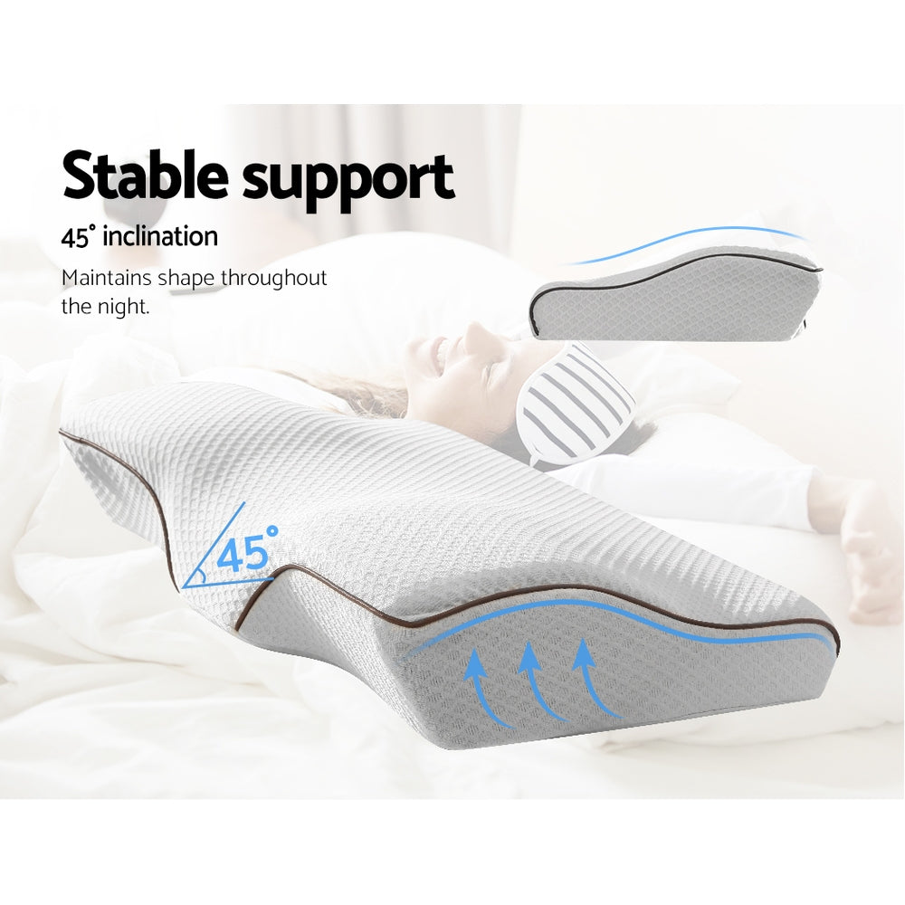 Memory Foam Pillow Neck Pillows Contour Rebound Pain Relief Support Homecoze
