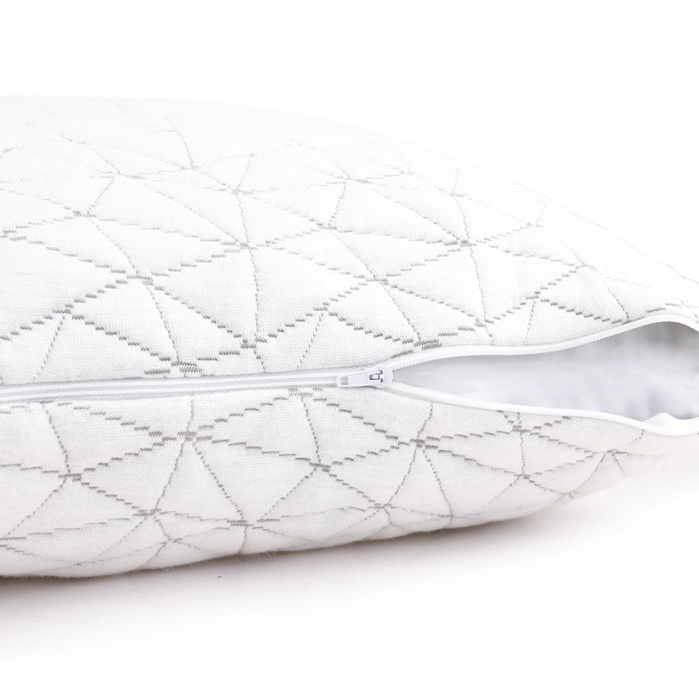 Set of 2 Rayon King Memory Foam Pillow Homecoze