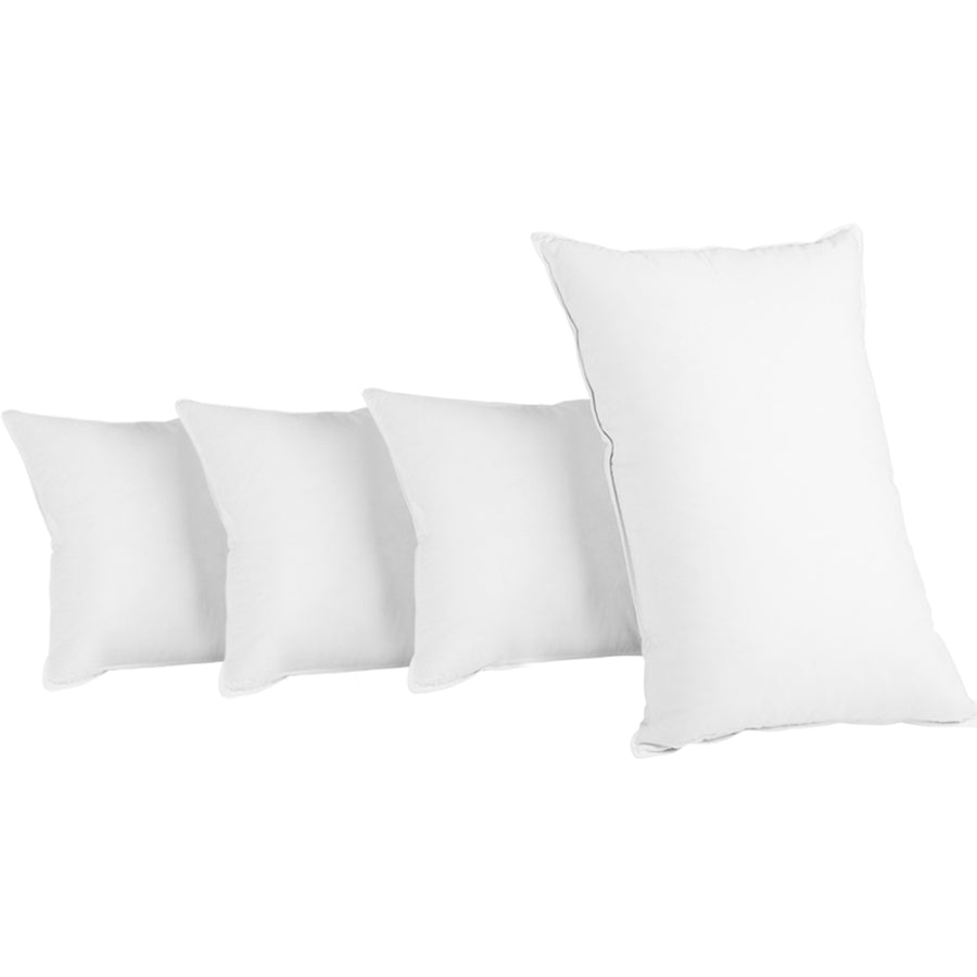 Set of 4 Medium & Firm Cotton Pillows Homecoze