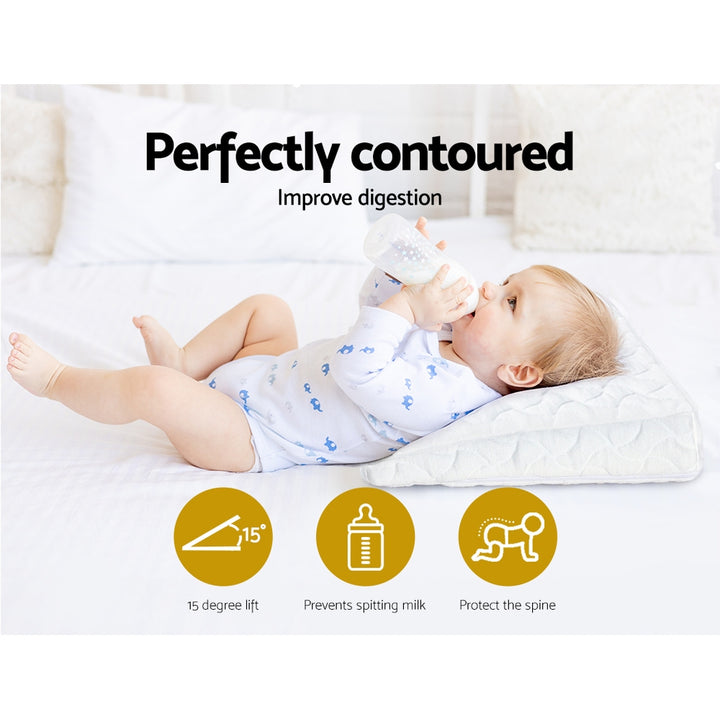 Infant Baby Wedge Pillow Memory Foam Bed Cushion Neck Back Support Homecoze