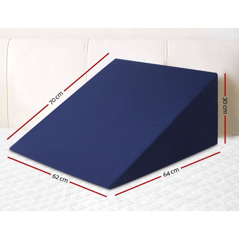 Foam Wedge Back Support Pillow - Blue Homecoze