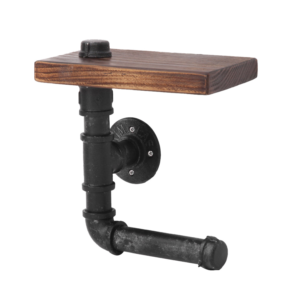 Industrial Series Toilet Paper Holder & Shelf Set - Homecoze
