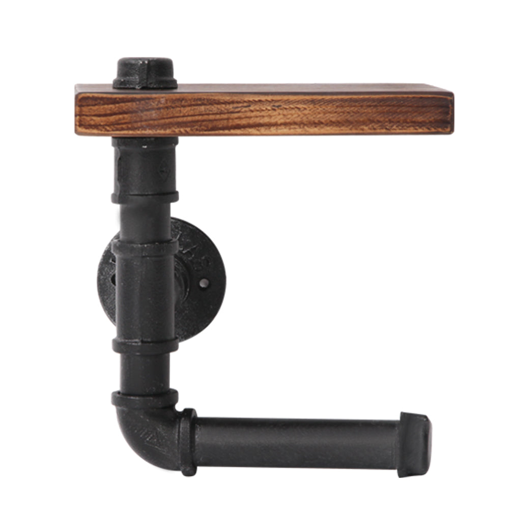 Industrial Series Toilet Paper Holder & Shelf Set - Homecoze