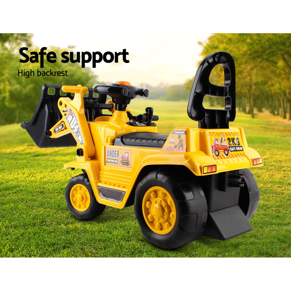 Kids Ride On Bulldozer - Yellow Homecoze