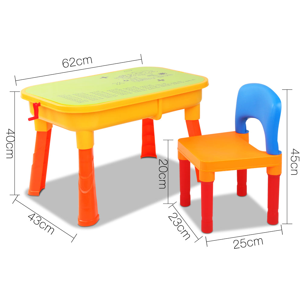 Kids Table & Chair Sandpit Set Homecoze