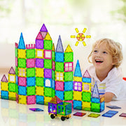 Kids 120pcs Magnetic Tiles Building Blocks Educational Children's Toy - Homecoze
