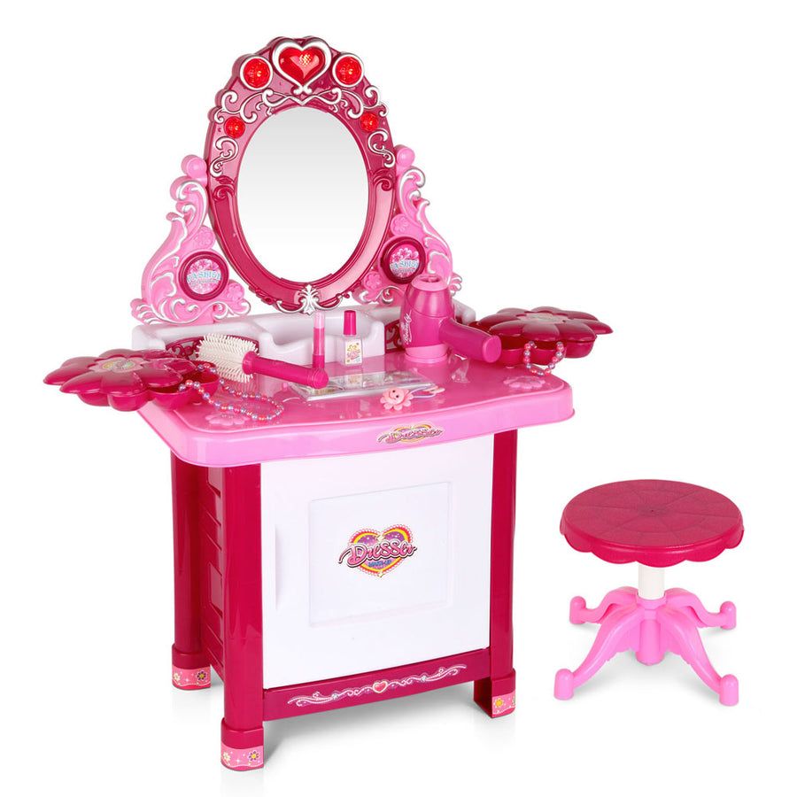 30 Piece Kids Dressing Table Set - Pink Homecoze