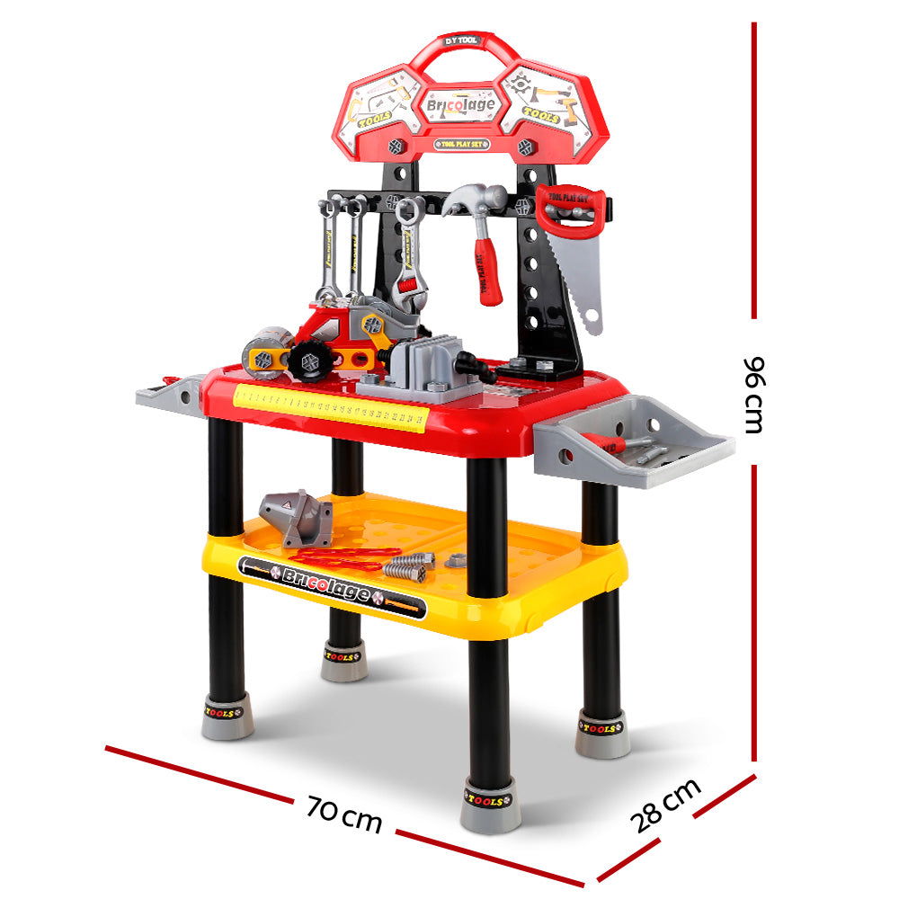 Kids Workbench Play Set - Red Homecoze