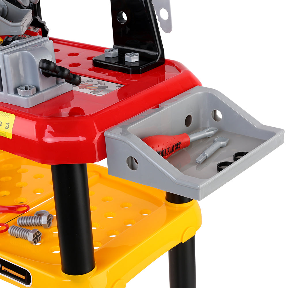 Kids Workbench Play Set - Red Homecoze