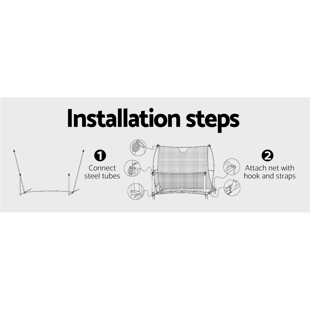 Portable Soccer Rebounder Training Goal (1.8m wide x 1.2m high) - Homecoze