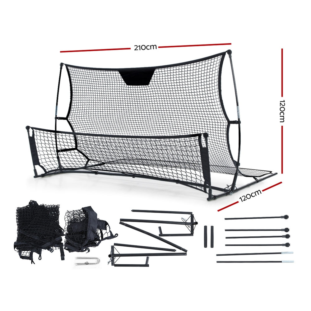 Portable Soccer Rebounder Training Goal (2.1m wide x 1.2m high) - Homecoze
