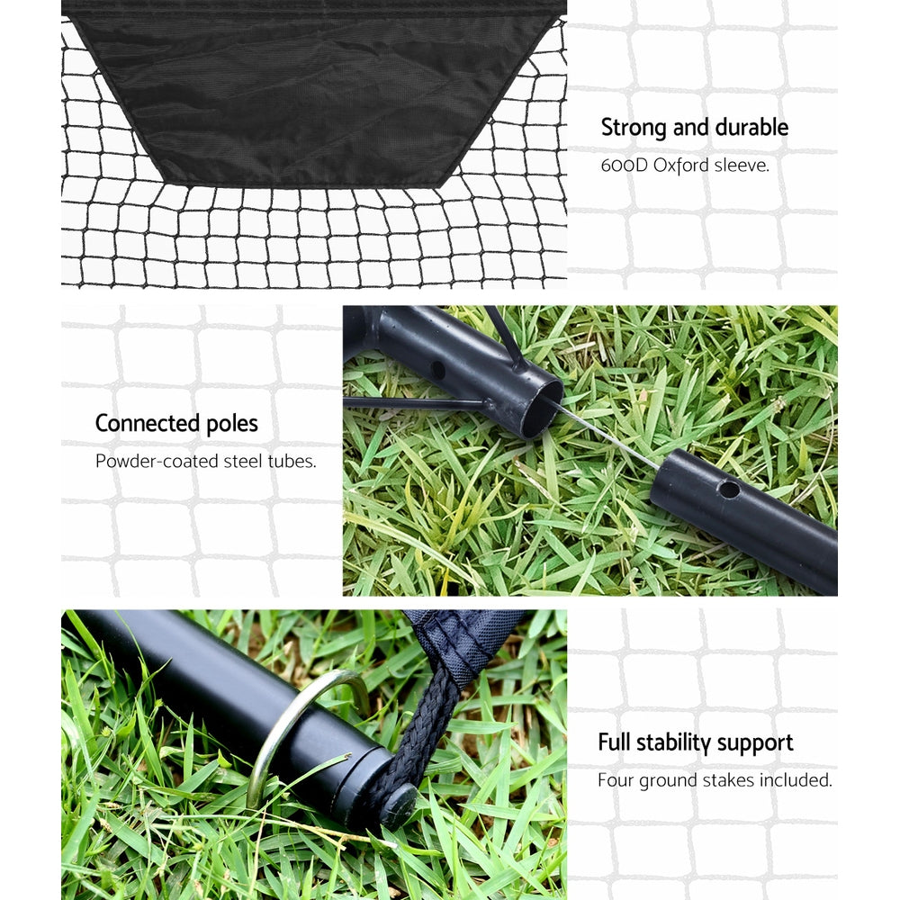 Portable Soccer Rebounder Training Goal (2.1m wide x 1.2m high) - Homecoze