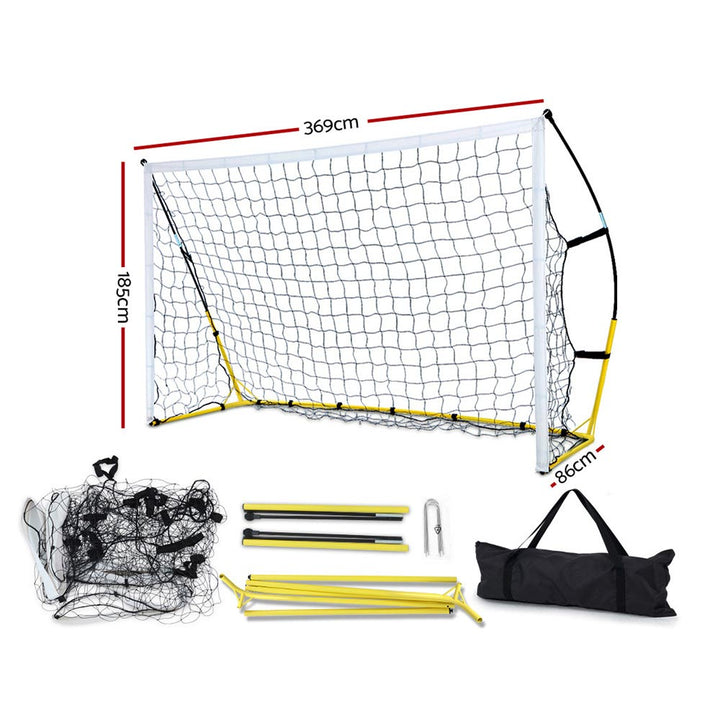 Portable Soccer Football Goal (3.69m wide x 1.85m high) Homecoze