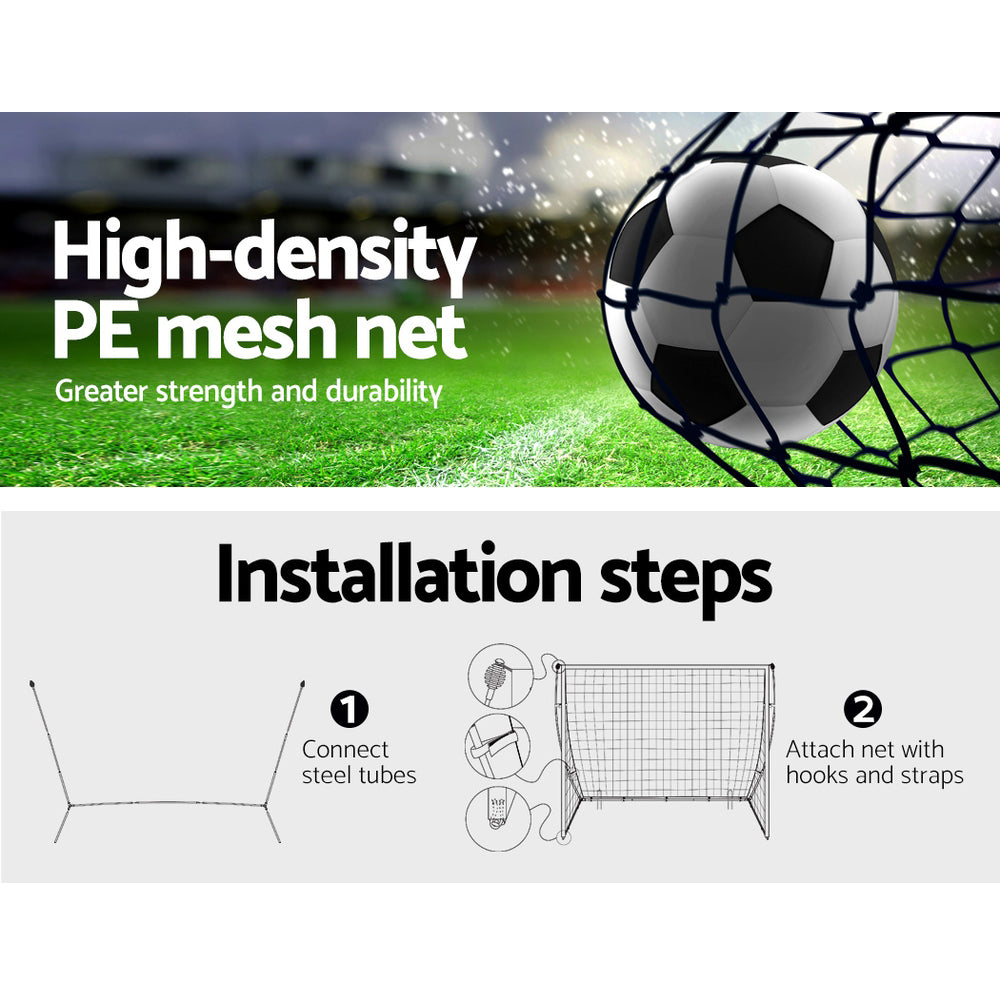 Portable Soccer Football Goal (3.69m wide x 1.85m high) - Homecoze