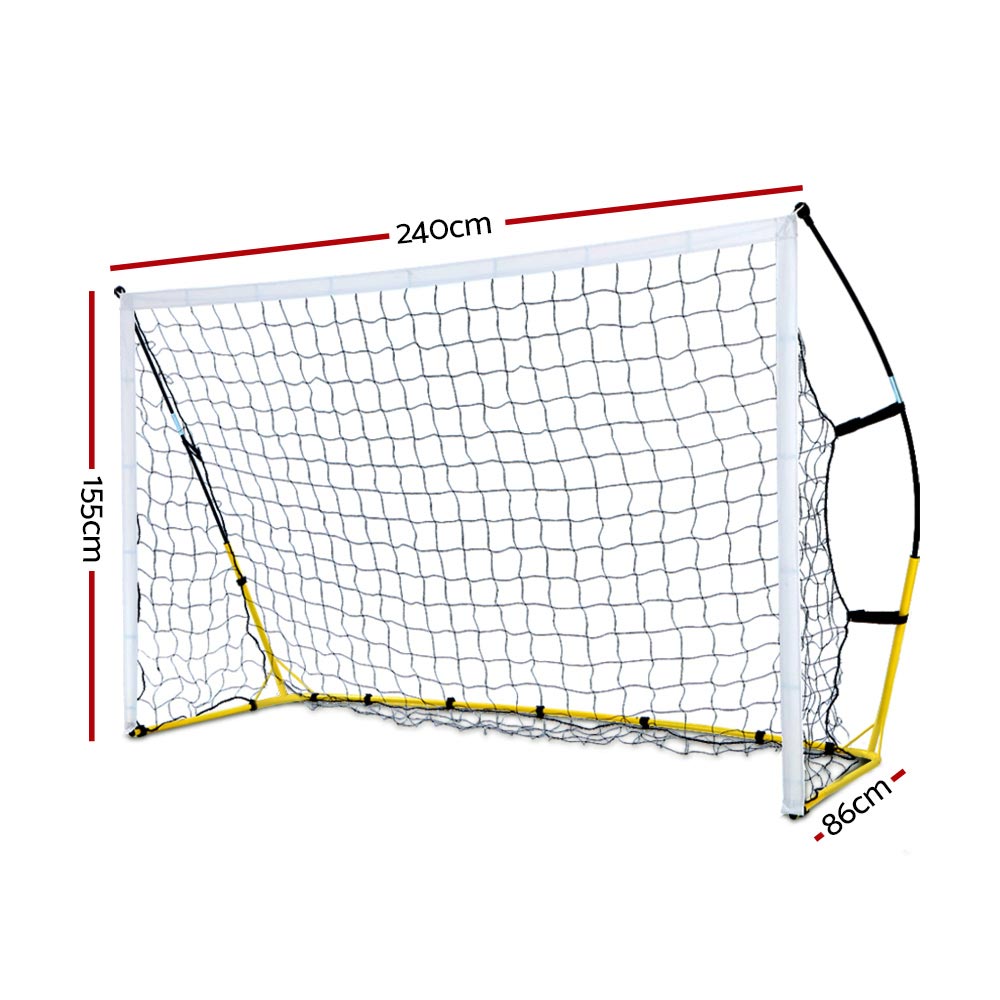 Portable Soccer Football Goal (2.4m wide x 1.55m high) - Homecoze