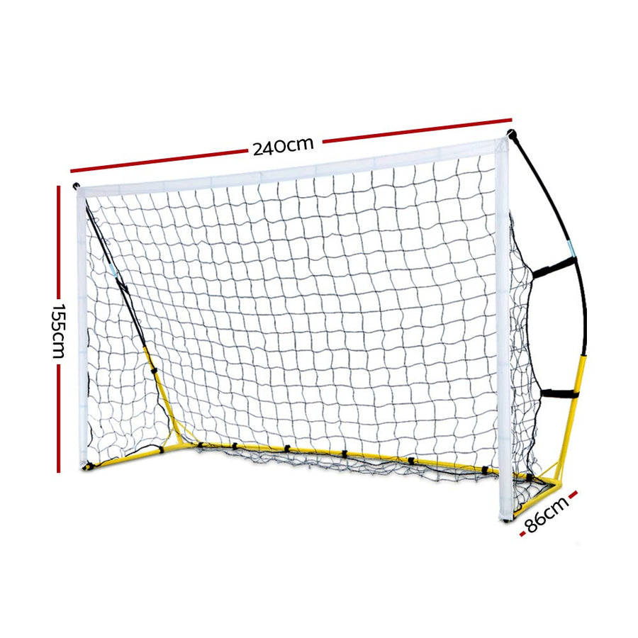 Portable Soccer Football Goal (2.4m wide x 1.55m high) Homecoze
