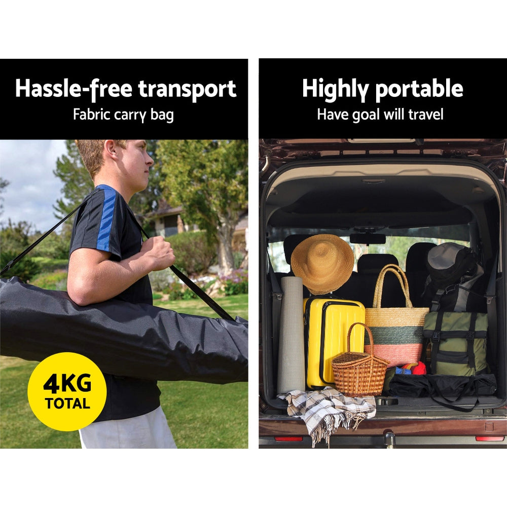 Portable Soccer Football Goal (2.4m wide x 1.55m high) - Homecoze