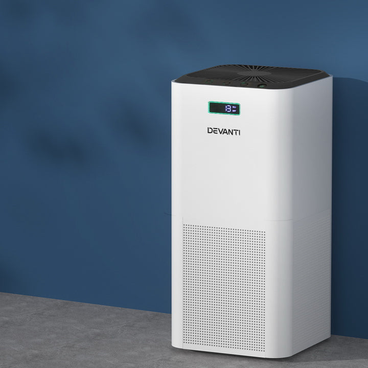 48㎡ Air Purifier with Ioniser HEPA & Carbon Activated Allergen Odour & Pollutant Filtration Homecoze