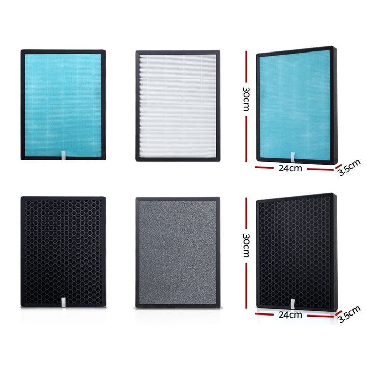 Air Purifier Replacement HEPA Filter 4 Layer Activated Carbon Homecoze