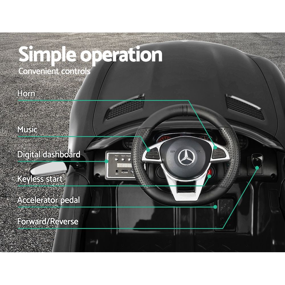 Kids Ride On Car MercedesBenz AMG GT R Electric Black Homecoze