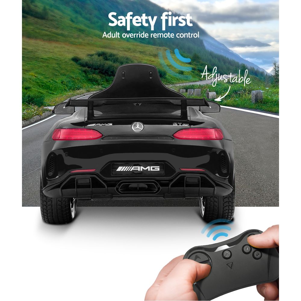 Kids Ride On Car MercedesBenz AMG GT R Electric Black Homecoze