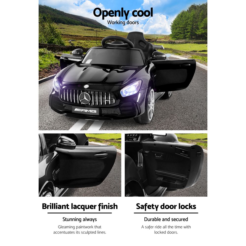Kids Ride On Car MercedesBenz AMG GT R Electric Black Homecoze