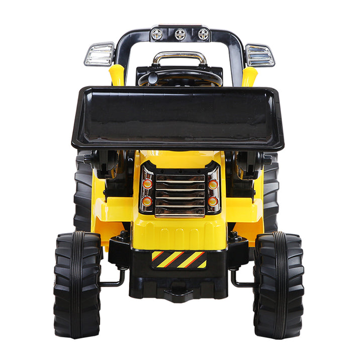 Kids Ride On Bulldozer Digger Electric Car Yellow Homecoze