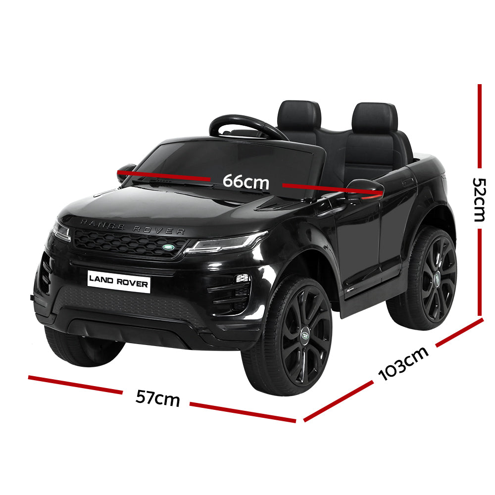 Kids Ride On Car Licensed Land Rover 12V Electric Car Toys Battery Remote Black Homecoze